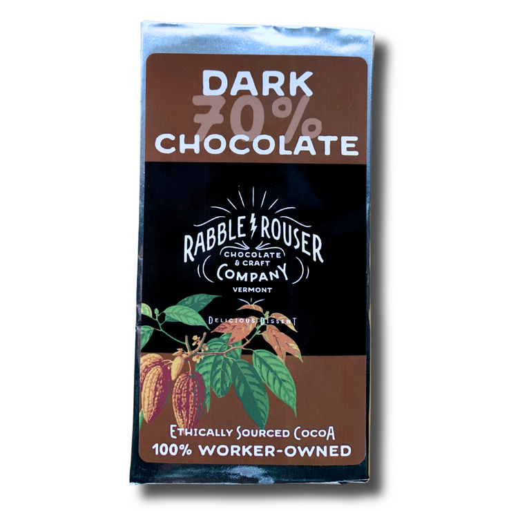 Case of 70% Dark Chocolate Bars - Rabble-Rouser Chocolate & Craft