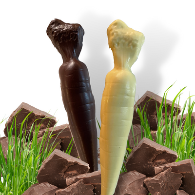 Chocolate Carrots Dark & White Chocolate - Rabble-Rouser Chocolate & Craft