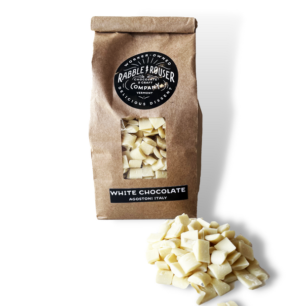 White Chocolate Buttons in Bulk - Rabble-Rouser Chocolate & Craft