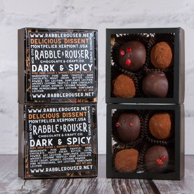 Dark & Spicy Truffle Box - Rabble-Rouser Chocolate & Craft