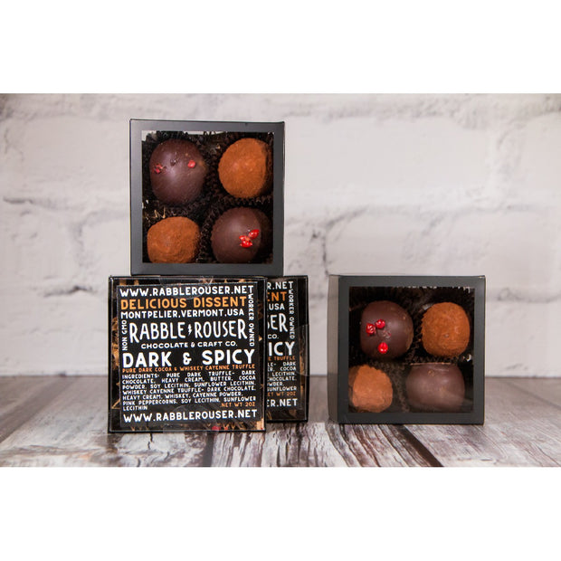 Dark & Spicy Truffle Box - Rabble-Rouser Chocolate & Craft